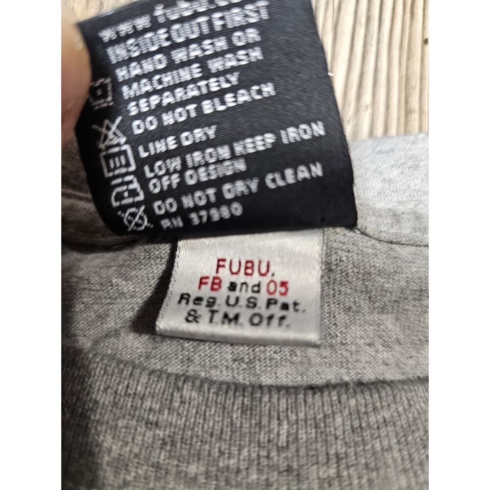 Vintage FUBU Jeans Y2K Mens Large Shirt Hip Hop Streetwear Tee Way Of Life - Picture 4 of 8